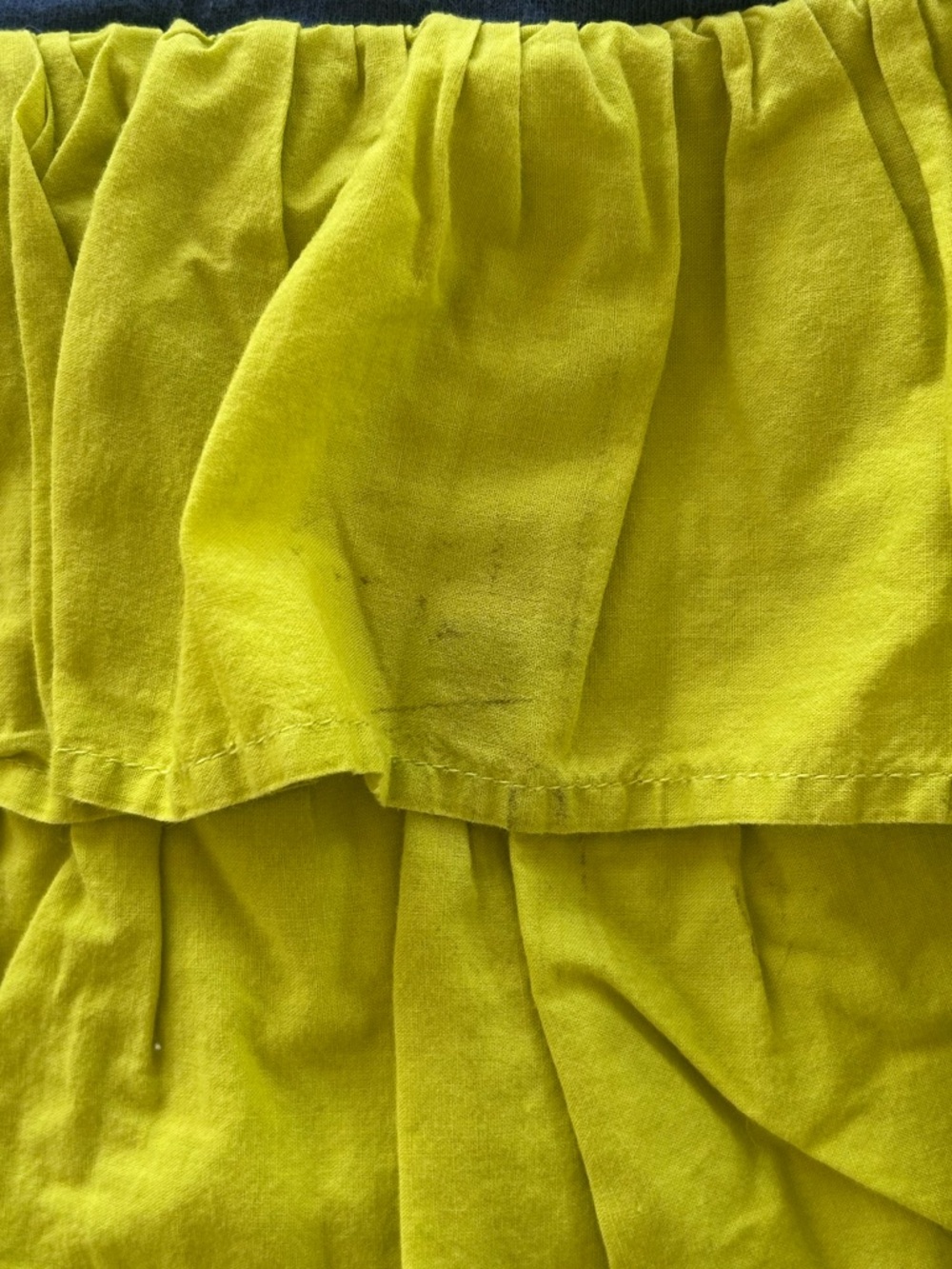 Mini Boden Striped Dress with Pink Anchor and Lime Green Ruffles - Size 9-10y - Picture 9 of 10